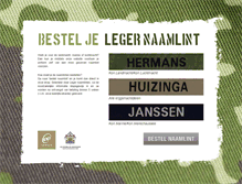 Tablet Screenshot of legernaamlint.nl